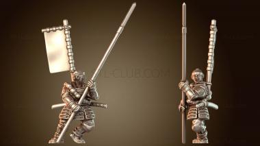3D модель Самурайский боевой ударный страж (STL)