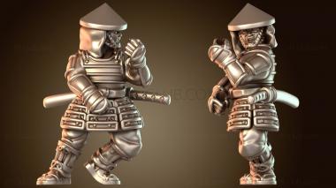 3D модель Самурайское Войноведение Сильный Воин Клинка (STL)