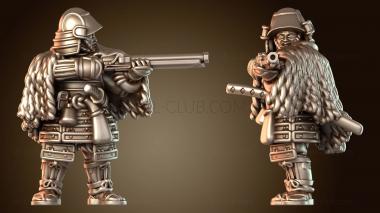 3D модель Ветеран самурайского боя с копьем (STL)