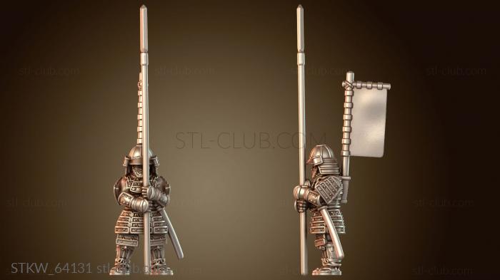 Самурайский боевой стальной воин