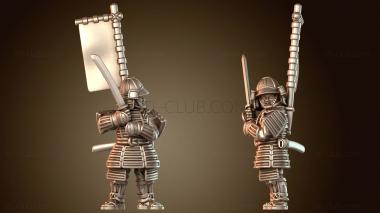 3D модель Самурайский защитник войны (STL)