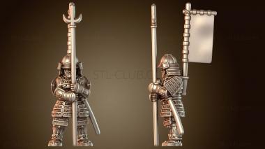 3D модель Самурайский боевой яри-ветеран (STL)