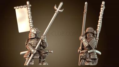 3D модель Samurai Warfare Yari Champion (STL)