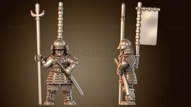 3D модель Самурайское военное искусство Яри Воин (STL)