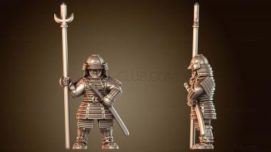 3D модель Самурайский военный ронин-разведчик (STL)