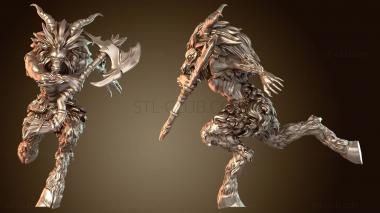 3D модель Сатир атакует (STL)