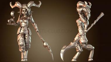 3D модель Девушка-сатир (STL)