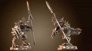 3D модель ЗАВРУС С КОПЬЕМ (STL)