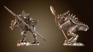 3D модель Зверь с копьём (STL)