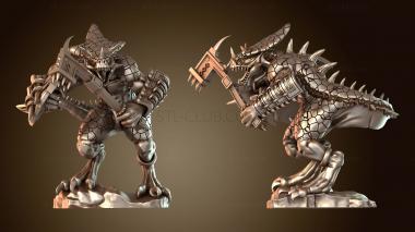 3D модель ЗАВРУС С МЕЧОМ (STL)