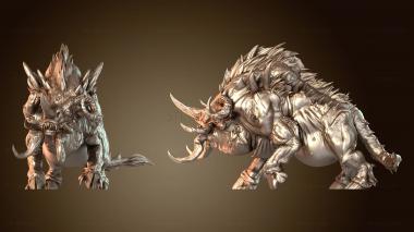 3D модель Дикий боевой кабан (STL)