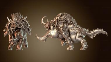 3D модель Охраняемый дикий боевой кабан (STL)