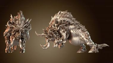 3D модель Дикий боевой кабан Верный (STL)