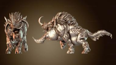 3D модель Дикий боевой кабан Интенсивный (STL)