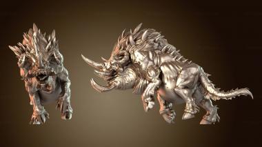 3D модель Дикий боевой кабан Брутальный (STL)