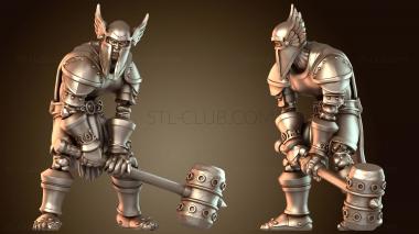 3D модель Павший герой Монастыря Алого ордена перед битвой (STL)