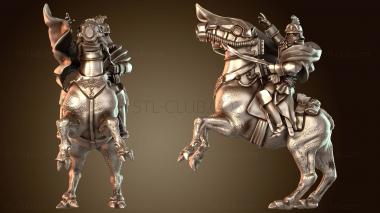 3D модель Научно-фантастический Наполеон на коне (STL)