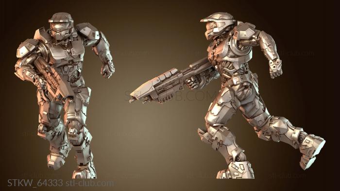 Military Sci Fi Soldier Running One