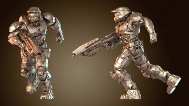 3D модель Sci Fi Soldier Running One (STL)