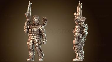 3D модель Научно-фантастические тактические люди Вооружённых сил Союза (STL)