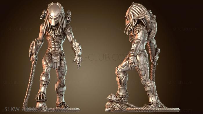 Military Sci Fi Whip Wulfen Skull Hunter