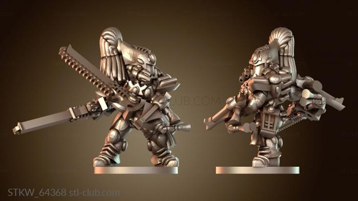 Military Скорпион-воин с двумя мечами