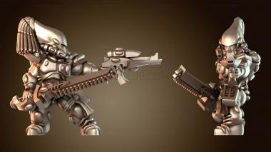 3D модель Скорпион-воин в доспехах (STL)