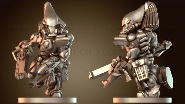 3D модель Свирепый мужчина-воин-скорпион (STL)