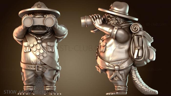 Military Разведчик с биноклем