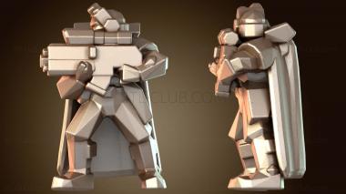 3D модель Разведчик с болтером и плащом (STL)