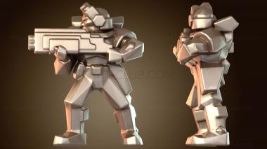 3D модель Разведчик с дробовиком (STL)