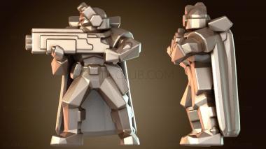 3D модель Разведывательный дробовик с замаскированными ружьями (STL)