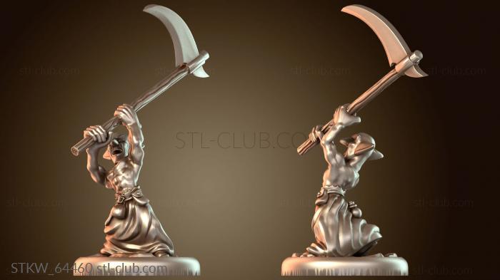 Military Фигурка гоблина с косой