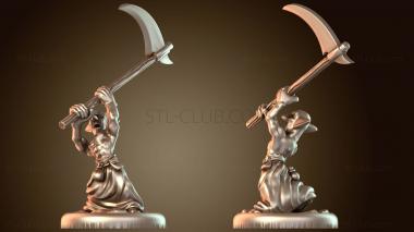 3D модель Фигурка гоблина с косой (STL)