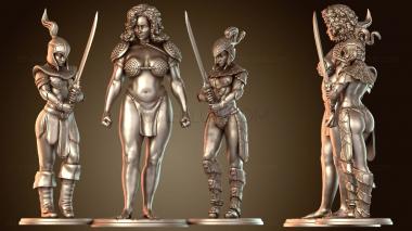 3D модель Вторая стража двора и первая полубогиня (STL)