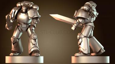 3D модель Серж с мечом (STL)