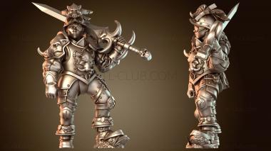 3D модель Сержант-женщина-скаут (STL)