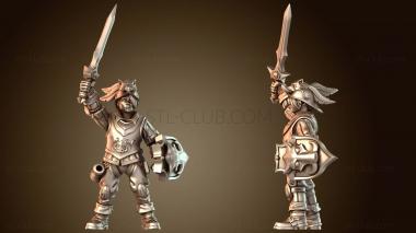 3D модель Сержант-женщина-офицер (STL)