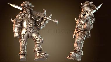 3D модель Сержант-мужчина-лидер (STL)