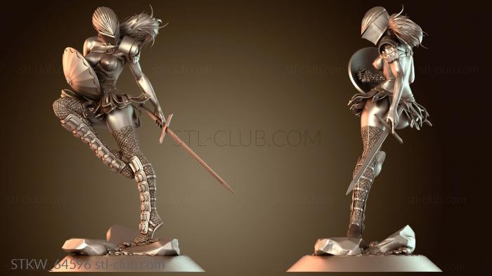 Military Свирепая девушка-воин