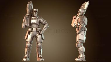 3D модель Сержант Джонсон Combat Evolved Halo Marine J (STL)