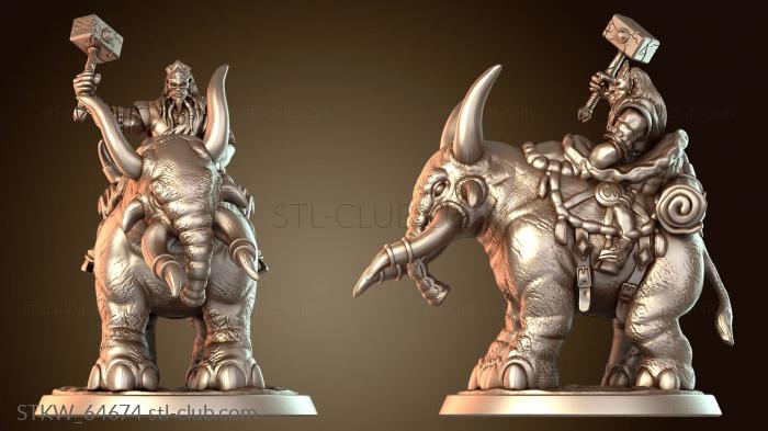 Military Шаман, сидящий на элекке отдельно