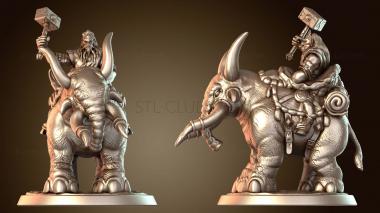 3D модель Шаман, сидящий на элекке отдельно (STL)