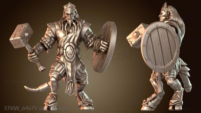 Military Шаман с булавой и щитом