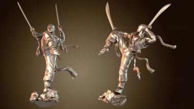 3D модель Свирепый монах-воин Шаолиня (STL)