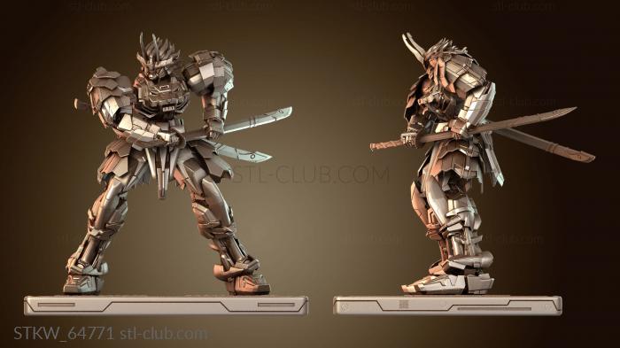 Military Shingen Takeda Gundam Back Sword