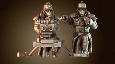 3D модель Команда лопат с двумя лафетами Madsen Heavy Stubber Mag (STL)