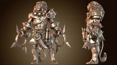 3D модель Поскольку лев из страны Оз (STL)