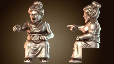 3D модель СИДЯЩИЙ ГРАЖДАНСКИЙ Внимательный (STL)