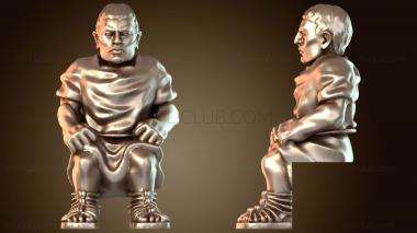 3D модель СИДЯЩИЙ ГРАЖДАНСКИЙ ЖИРНЫЙ (STL)